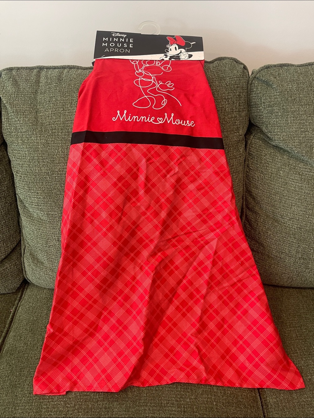 Disney Minnie Mouse Red and Black Apron